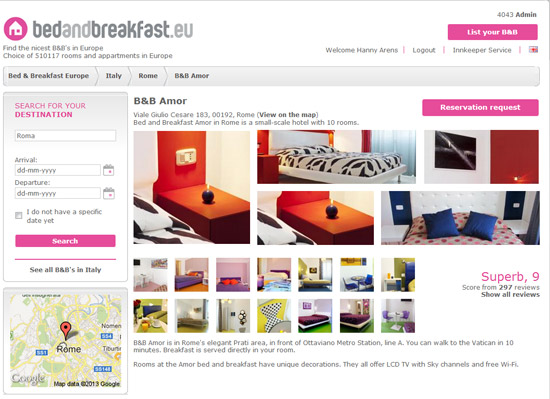 Bedandbreakfast.eu