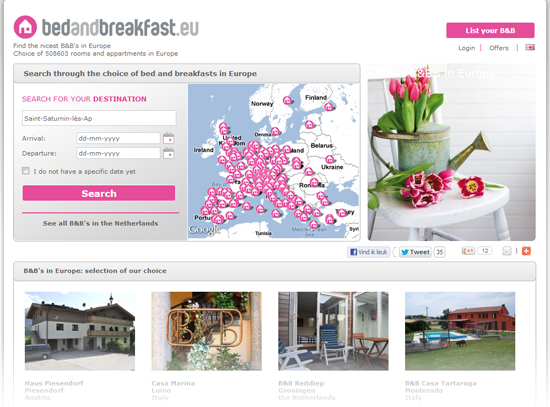 B&B sign up