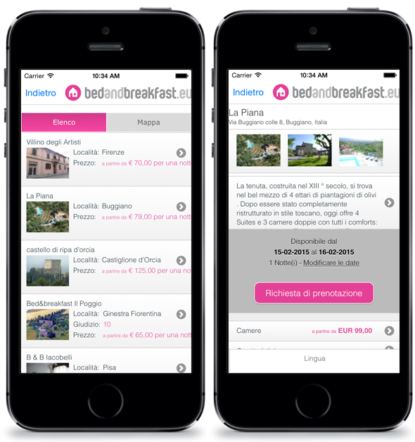 Scarica l’applicazione mobile di Bedandbreakfast.eu Bed and Breakfast