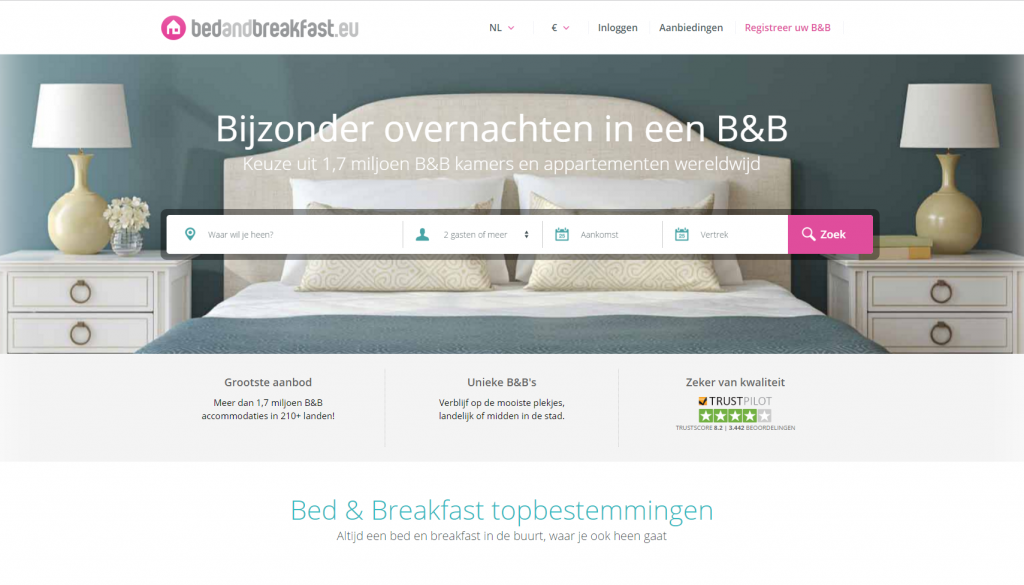 promotie bed en breakfast
